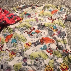 Winnie the pooh scrub top pediatric